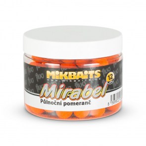 MIKBAITS Mirabel Fluo boilie 150ml Půlnoční pomeranč 12mm